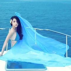 Women's Solid Color Chiffon Beach Scarf Shawl-17