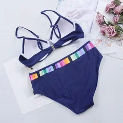 Women's Polka Dot Push-Up Bikini Set Plus Size Swimsuit-3