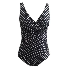 Women's Plus Size Padded Push Up Monokini Swimsuit-5