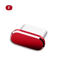 Zestaw zatyczek przeciwkurzowych USB-C | Korki portów ze stopu cynku i miękkiej gumy-6