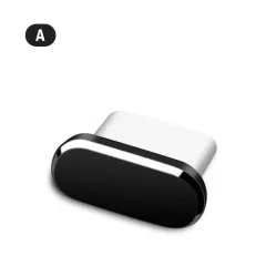Zestaw zatyczek przeciwkurzowych USB-C | Korki portów ze stopu cynku i miękkiej gumy-2